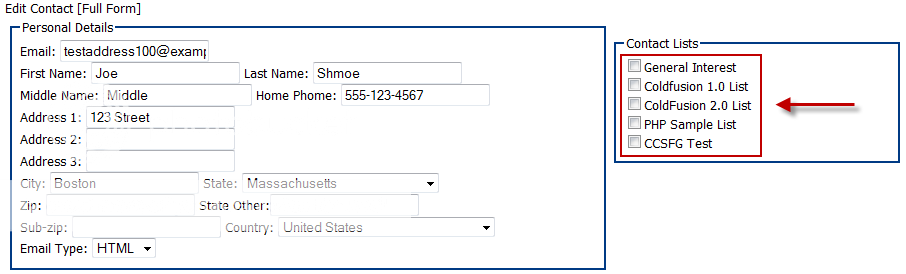 coldfusion sample documentation constant contact community cfc full form