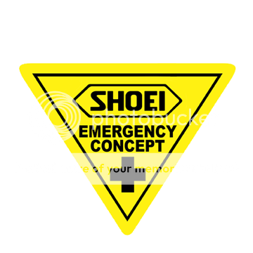 shoei helmet visor stickers